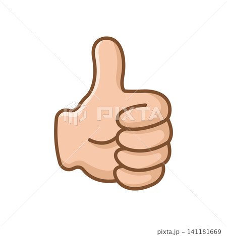 thumb up - thumb down icon vector design template in white background 141181669