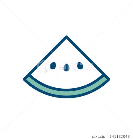 watermelon icon vector design template in white background watermelon icon vector design template in white background 141182048