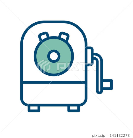 pencil sharpener icon vector design template in white background 141182278