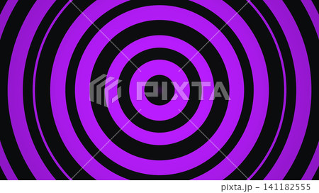 Purple and black concentric circles pattern 141182555