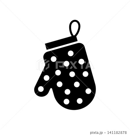 kitchen glove icon vector design template in white background kitchen glove icon vector design template in white background 141182878