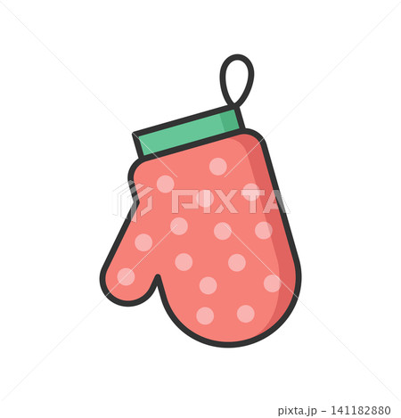 kitchen glove icon vector design template in white background kitchen glove icon vector design template in white background 141182880