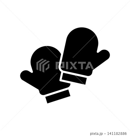 kitchen glove icon vector design template in white background kitchen glove icon vector design template in white background 141182886