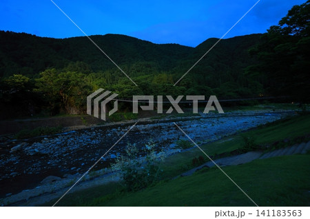 岐阜県白川郷の風景 岐阜県白川郷の風景 141183563