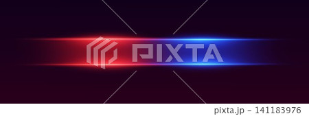 Neon light streaks creating a futuristic glow effect on dark background Neon light streaks creating a futuristic glow effect on dark background 141183976