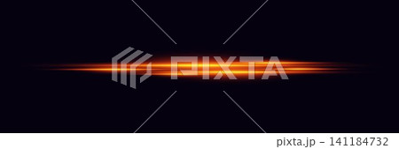 Orange light streaks flowing horizontally on a dark abstract background creating a motion effect Orange light streaks flowing horizontally on a dark abstract background creating a motion effect 141184732