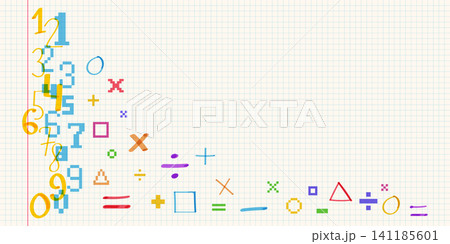 Hand drawn marker highlights, numbers, underlines Hand drawn marker highlights, numbers, underlines 141185601