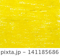 Abstract background with yellow crayon drawing texture. Yellow crayon stroke texture on paper. 141185686