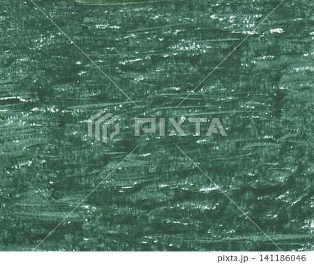 Abstract background with green crayon drawing texture. Green crayon stroke texture on paper. 141186046