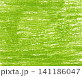 Abstract background with green crayon drawing texture. Green crayon stroke texture on paper. 141186047