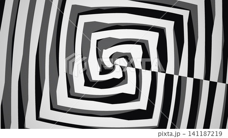 Black and white spiral pattern design on canvas Black and white spiral pattern design on canvas 141187219
