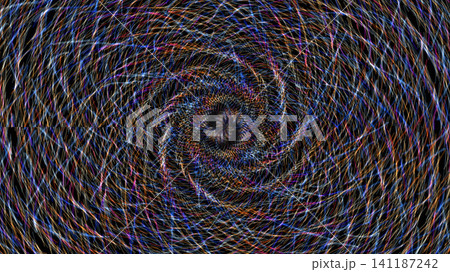 Colorful spiral pattern on dark background Colorful spiral pattern on dark background 141187242