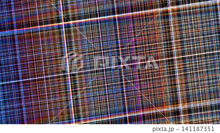 Colorful grid pattern with intersecting lines 141187351