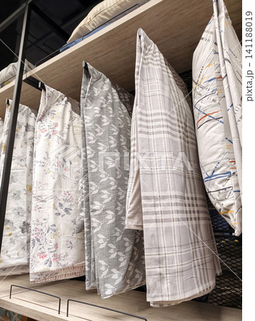 Home emporium interior showing assortment of pillows and pillow covers 141188019
