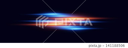Glowing blue and orange streaks illuminating a dark background, representing energy and data flow Glowing blue and orange streaks illuminating a dark background, representing energy and data flow 141188506