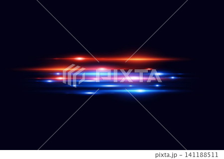 Dynamic light trails reflecting speed and technology on a dark background Dynamic light trails reflecting speed and technology on a dark background 141188511