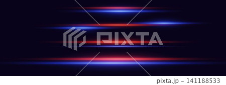 Abstract parallel light lines creating a dynamic speed and energy effect on a dark background Abstract parallel light lines creating a dynamic speed and energy effect on a dark background 141188533