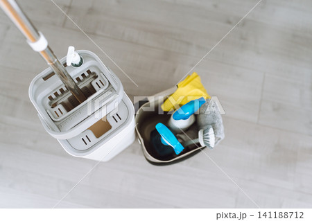 cleaning products and accessories for an apartment 141188712