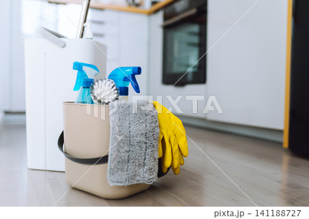 cleaning products and accessories for an apartment cleaning products and accessories for an apartment 141188727
