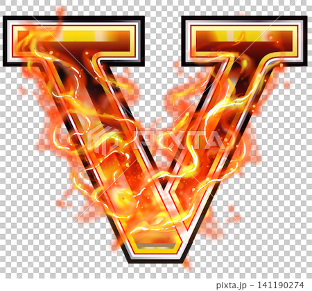 Burning V icon material Burning V icon material 141190274