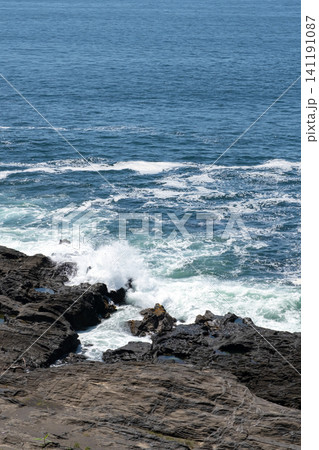 神奈川県 三浦市 城ヶ島の海岸に打ち寄せる波 神奈川県 三浦市 城ヶ島の海岸に打ち寄せる波 141191087