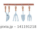 Hand Drawn Garden Tools illustration 141191218