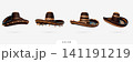3D Mexican Brown Sombrero Hat Set 141191219
