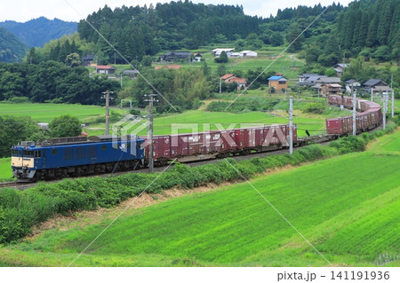 伯備線の大カーブを力走するEF64-1049号機牽引の貨物列車_2026/6/19撮影 伯備線の大カーブを力走するEF64-1049号機牽引の貨物列車_2026/6/19撮影 141191936