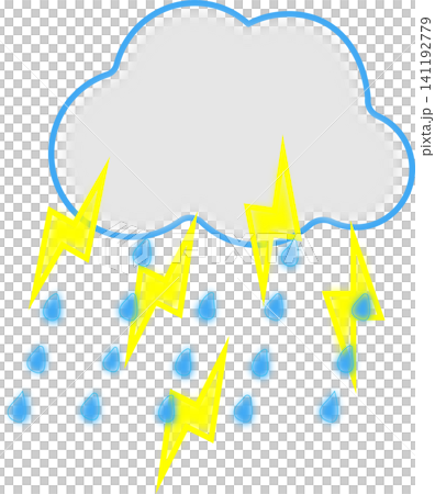 雷暴天氣圖標 141192779