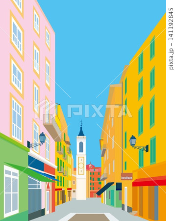 ニース nice 旧市街 vieille ville フランス 街並み ニース nice 旧市街 vieille ville フランス 街並み 141192845