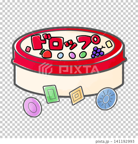 Candy packaging | Drop candy tin (with line art) Candy packaging | Drop candy tin (with line art) 141192993