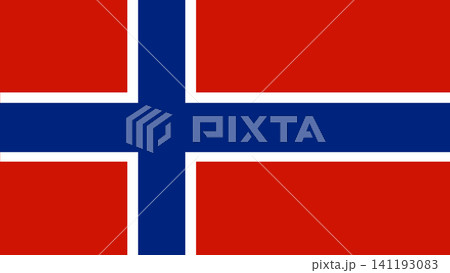 Norway National Flag with Official Colors.Vector Illustration Norway National Flag with Official Colors.Vector Illustration 141193083