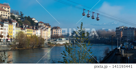 Grenoble cableway to Bastille fortress Grenoble cableway to Bastille fortress 141193441