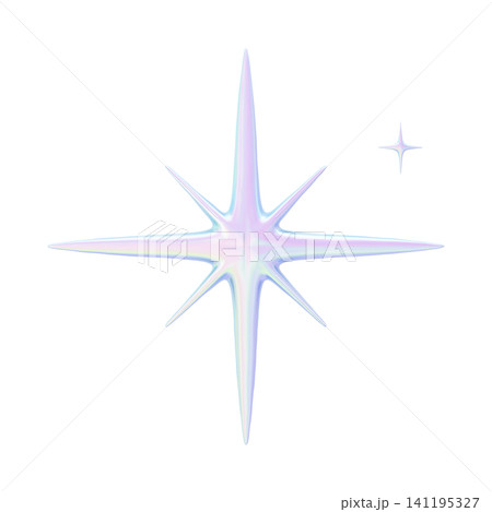 ゆめかわいい3Dイラストオーロラ素材 キラキラ ゆめかわいい3Dイラストオーロラ素材 キラキラ 141195327