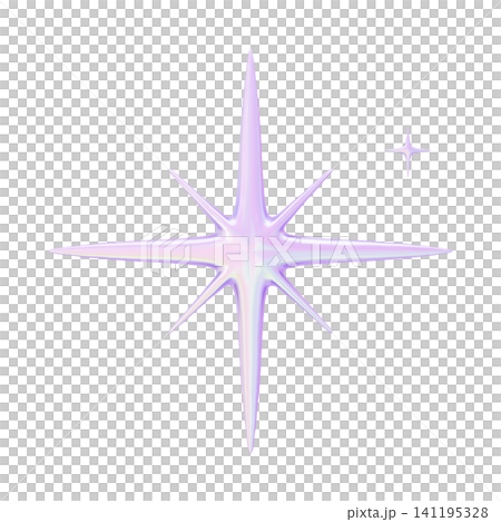 Dreamy cute 3D illustration aurora material - sparkly Dreamy cute 3D illustration aurora material - sparkly 141195328