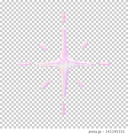 Dreamy cute 3D illustration aurora material - sparkly Dreamy cute 3D illustration aurora material - sparkly 141195331
