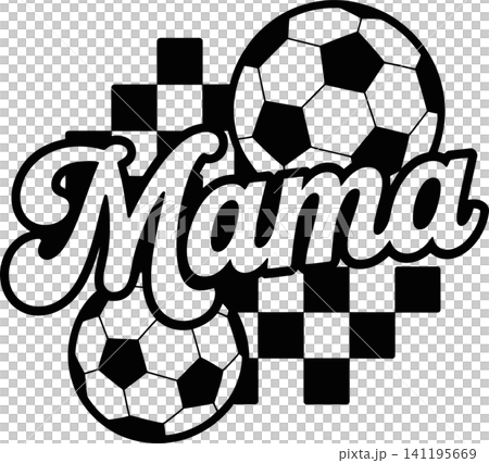 Soccer Mama Lettering Sports Illustration Soccer Mama Lettering Sports Illustration 141195669