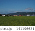 梅雨明けした香長平野（青空と四国山脈と朝の田園風景） 141196621