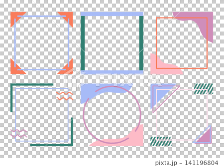 Social media/web design background frame template set (no background) Social media/web design background frame template set (no background) 141196804