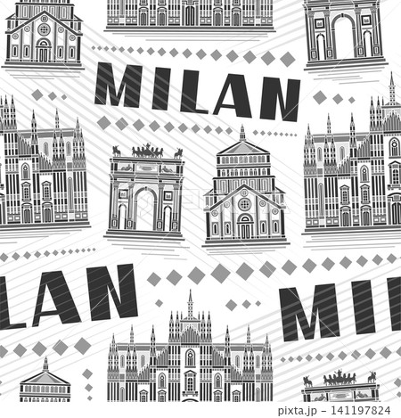 Vector Milan Seamless Pattern Vector Milan Seamless Pattern 141197824