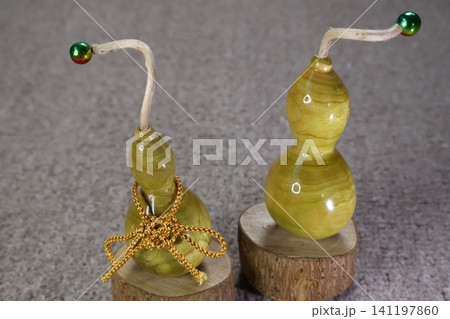 木彫りのヒョウタン7 木彫りのヒョウタン7 141197860