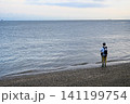 富津岬と釣り人 141199754