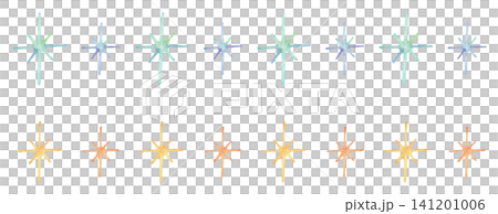 Sparkling line illustrations drawn in watercolor 141201006