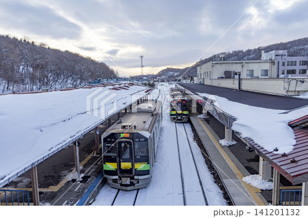 網走駅に停車中の気動車 網走駅に停車中の気動車 141201132