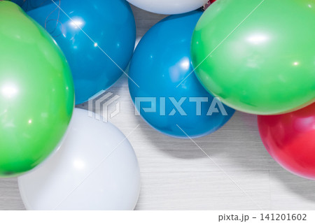 Colorful Helium Balloons Birthday Party Decoration Background Colored Colorful Helium Balloons Birthday Party Decoration Background Colored 141201602