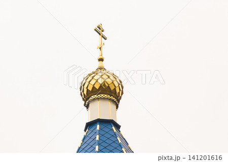Church religion dome temple architecture orthodox cathedral golden landmark against the sky 141201616