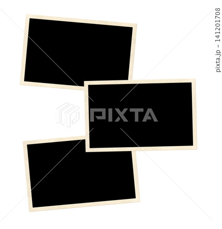 Three retro photo frame. Pictures album grid for scrapbooking. Vintage style mood board layout. Nostalgic scrapbooking style. Mock up template. Copy space for text. Isolated on white background Three retro photo frame. Pictures album grid for scrapbooking. Vintage style mood board layout. Nostalgic scrapbooking style. Mock up template. Copy space for text. Isolated on white background 141201708