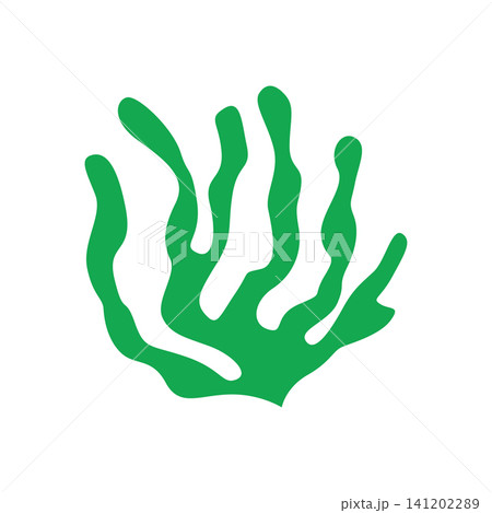 seaweed simple concept modern ocean plant design illustration template seaweed simple concept modern ocean plant design illustration template 141202289