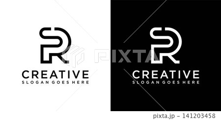 SR or RS initial letter logo design vector concept SR or RS initial letter logo design vector concept 141203458
