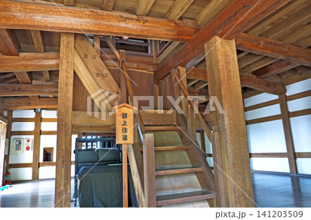 松江城 二之丸の太鼓櫓内部(島根県松江市) 松江城 二之丸の太鼓櫓内部(島根県松江市) 141203509
